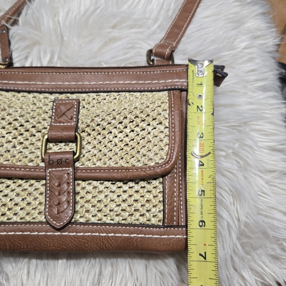 BOC Born Concept Faux Leather Crossbody Bag in Brown & Beige Like New - Picture 14 of 14